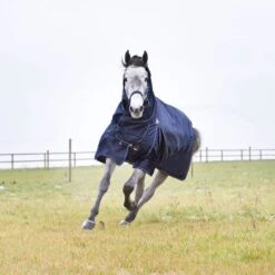Horze Avalanche Medium Weight Combo Turnout Blanket 150g - Peacoat Dark Blue -The Horse Essentials 416964 800 800