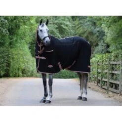 Weatherbeeta Therapy-Tec Fleece Combo Neck - Black/Silver/Red -The Horse Essentials 428893 800 800