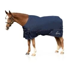 Pessoa 1200D Turnout Blanket 300g - Navy/Navy/Burgundy