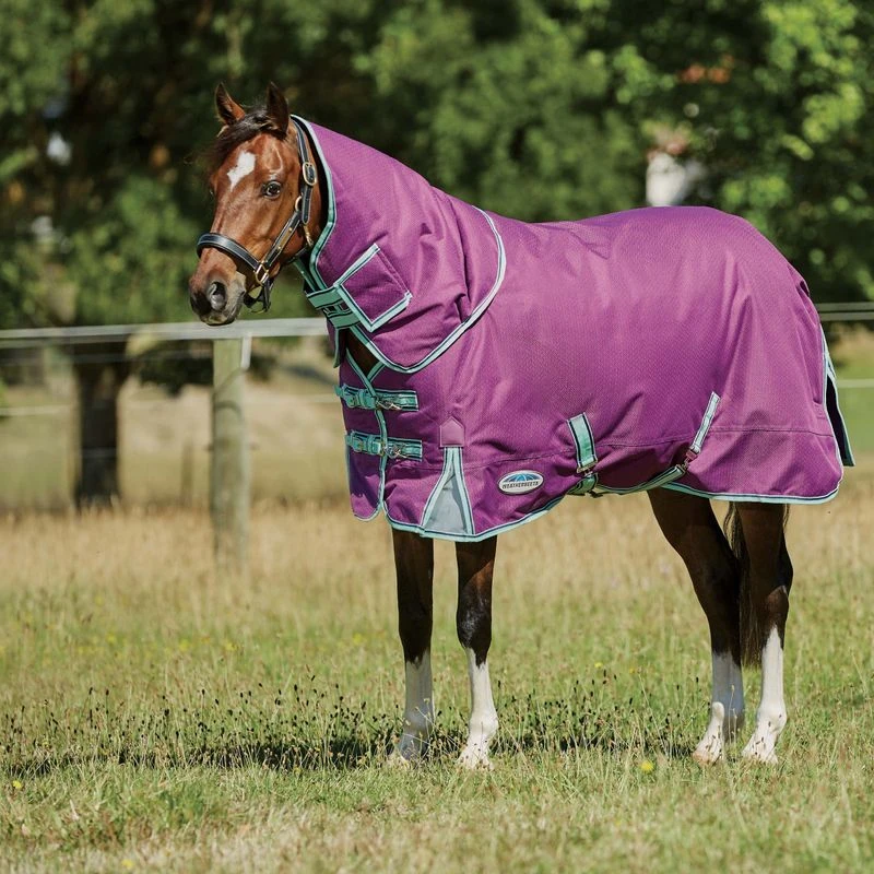 Weatherbeeta Comfitec Premier Freedom Pony Detach-A-Neck Medium - Purple/Navy/Mint 3 Weatherbeeta Comfitec Premier Freedom Pony Detach-A-Neck Medium - Purple/Navy/Mint