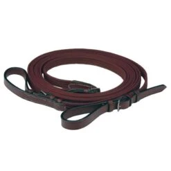 Kincade Web Draw Reins - Brown