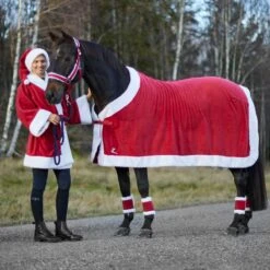 Horze Santa 4 Piece Leg Wraps - Red 8 Horze Santa 4 Piece Leg Wraps - Red -The Horse Essentials 479609 800 800