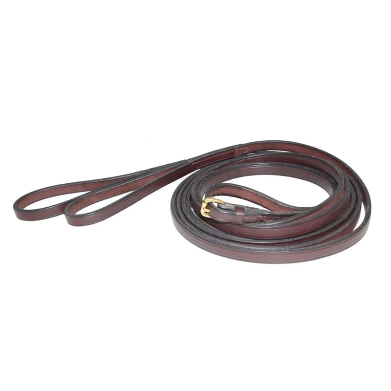 Nunn Finer Draw Reins W/Loops - Havana 3 Nunn Finer Draw Reins W/Loops - Havana