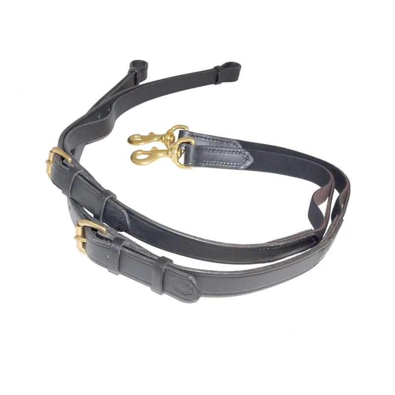 Nunn Finer Leather W/Elastic Side Rein - Black 3 Nunn Finer Leather W/Elastic Side Rein - Black