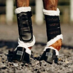 B Vertigo Drew Fleece Lined Brushing Boots - Black 9 B Vertigo Drew Fleece Lined Brushing Boots - Black -The Horse Essentials 544415 800 800