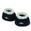 Roma Fleece Trim Rubber Bell Boots - Black/White 2 Roma Fleece Trim Rubber Bell Boots - Black/White -The Horse Essentials 553316 800 800