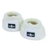 Roma Fleece Trim Rubber Bell Boots - White/White 2 Roma Fleece Trim Rubber Bell Boots - White/White -The Horse Essentials 553320 800 800