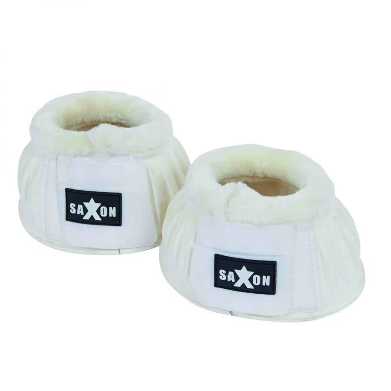 Roma Fleece Trim Rubber Bell Boots - White/White 3 Roma Fleece Trim Rubber Bell Boots - White/White