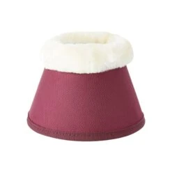 Horze Lincoln Faux Fur Bell Boots - Merlot -The Horse Essentials 600797 800 800